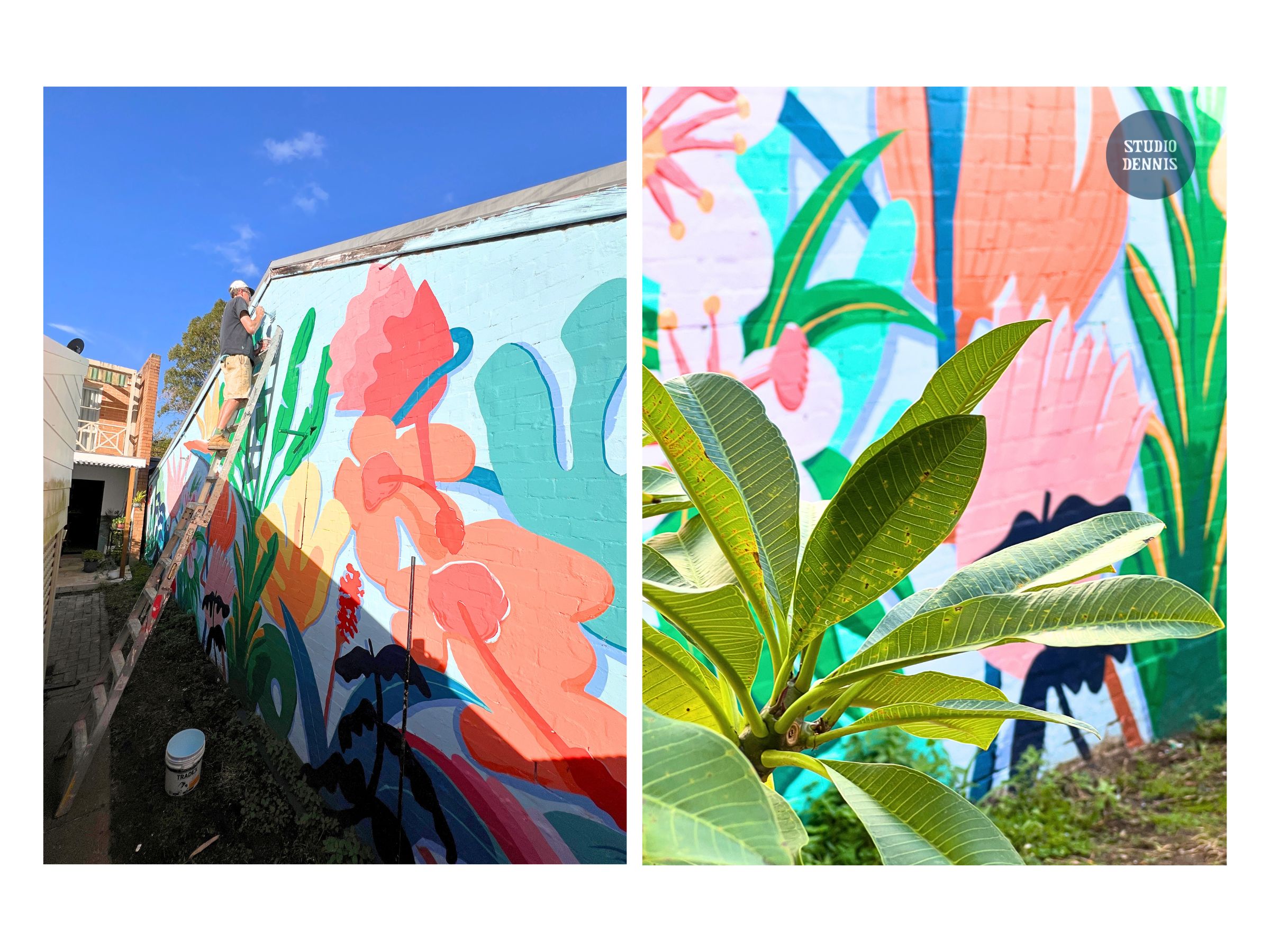 jungle mural in Alexandria