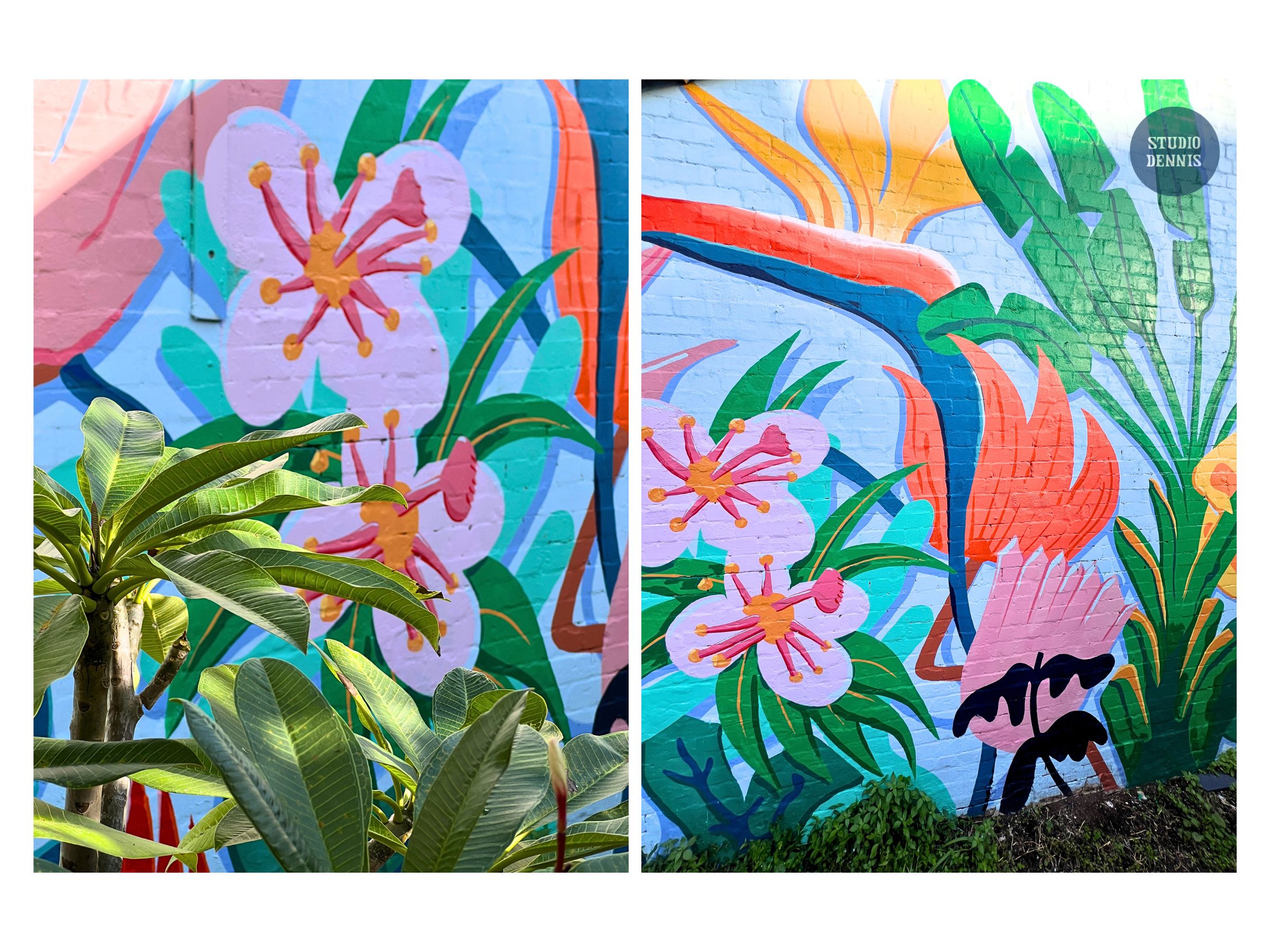 jungle mural in Alexandria